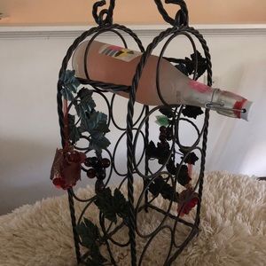 BOTTLE HOLDER in wrought iron